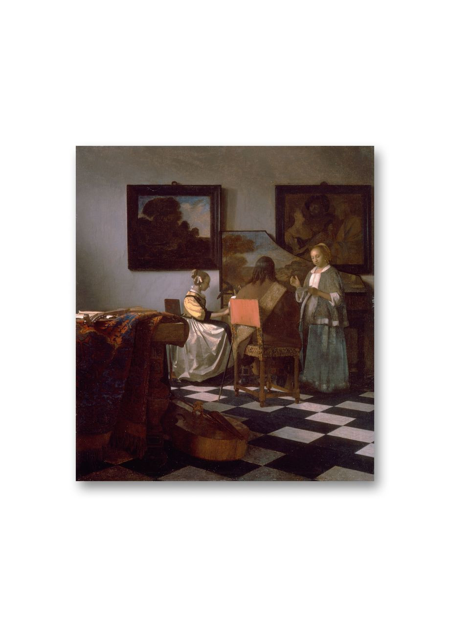 Печать на холсте Концерт Ян Вермеер 50x70 No Brand (346494652)