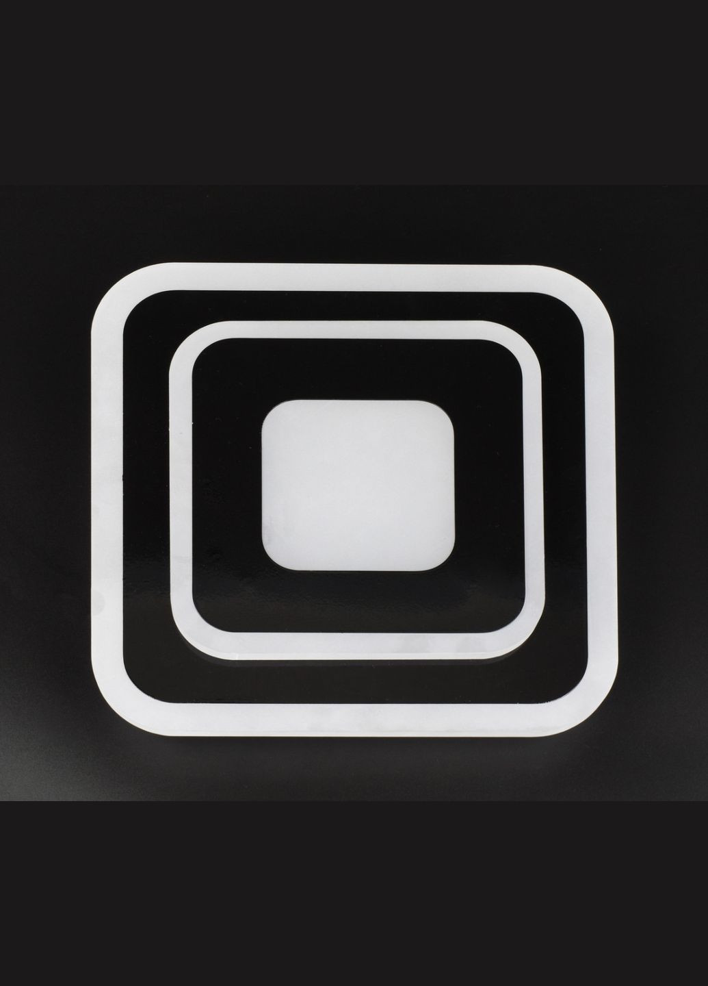 Сучасний квадратний світильник стельовий LED для кімнати кухні ванної 26135 Чорний 4х30х30 см. Sunnysky (364769844)