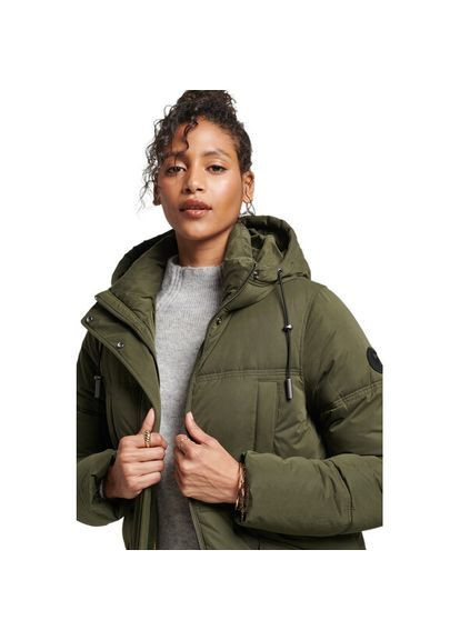 Оливковий (хакі) Пуховик Superdry