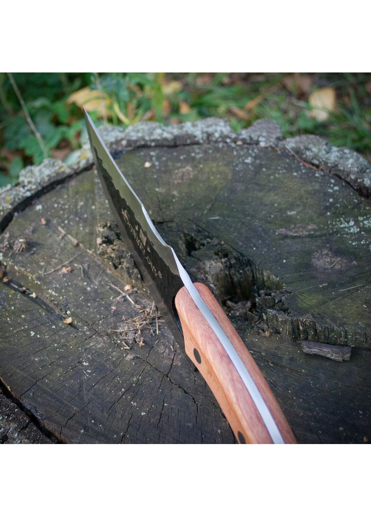 Кухонний ніж Sonmelony для м’яса та овочів 27.5 см, дерев’яна рукоятка (RT6-188) No Brand (365820401)