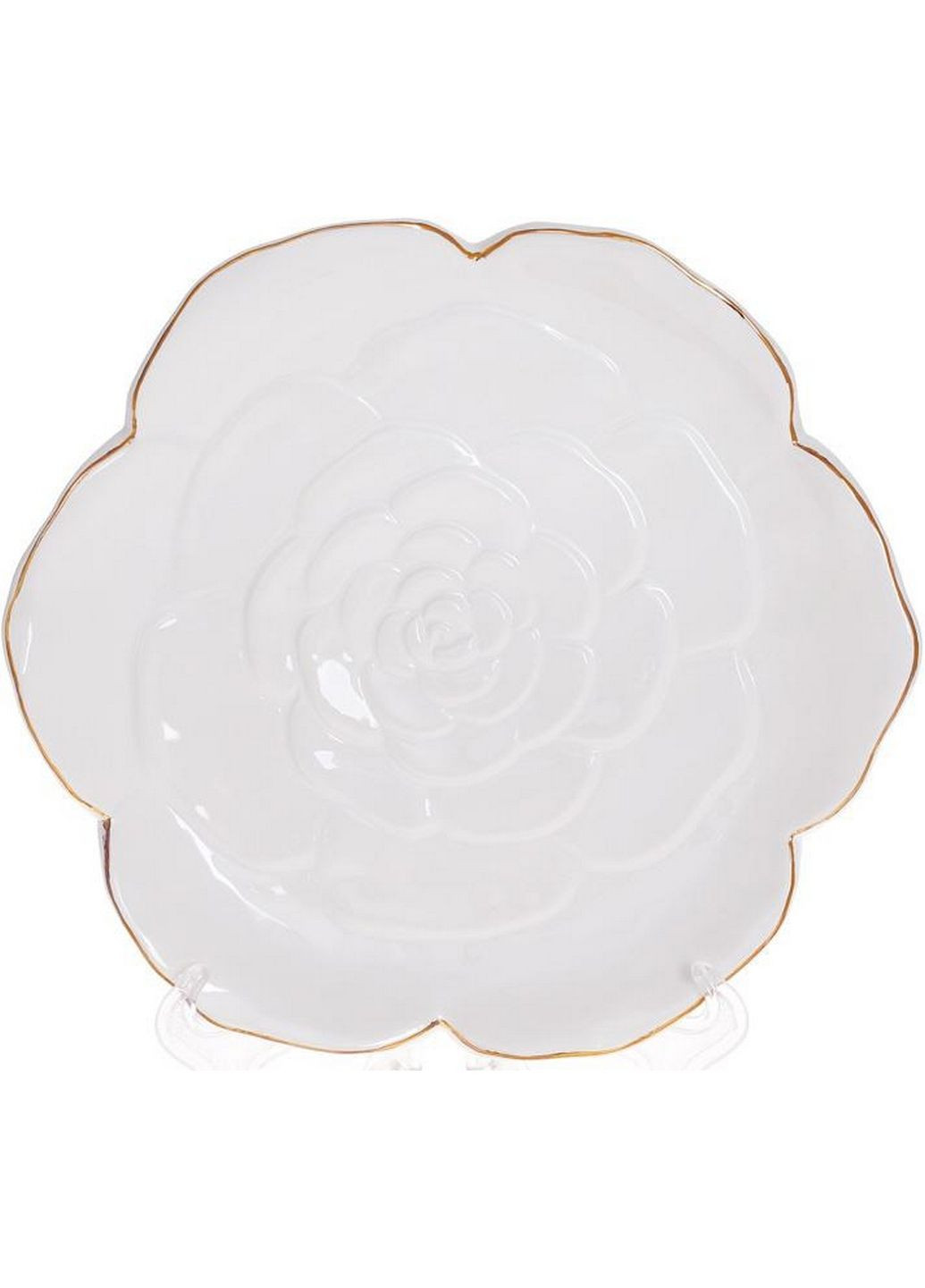 Набор 4 керамических тарелки "rose" Bona (282591992)