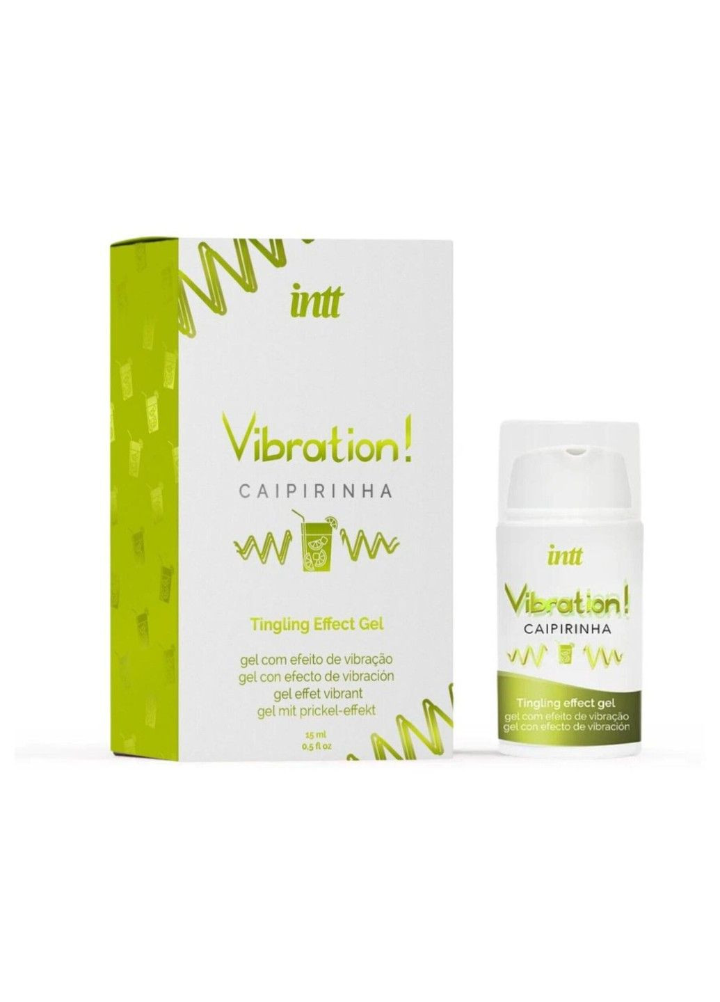 Жидкий вибратор Vibration Caipirinha (15 мл), густой гель, очень вкусный, действует до 30 мин Intt (345708846)