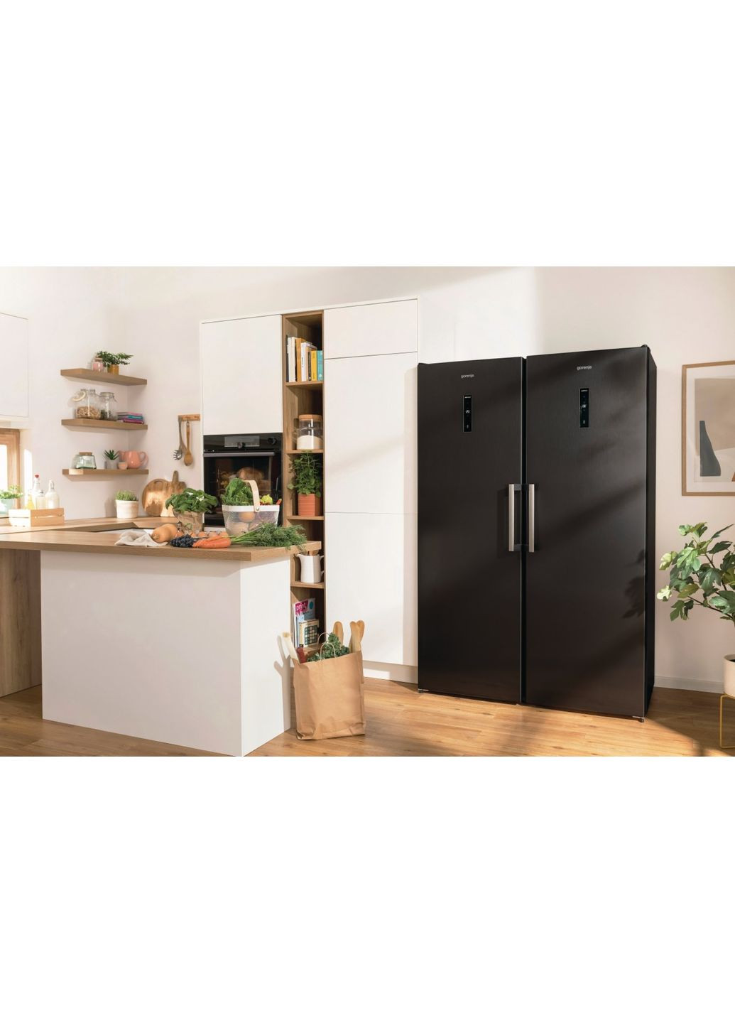 Холодильна камера R619EABK6, 185x60х66, 398л, А++, дисплей, зона св-ті, Gorenje (364275228)
