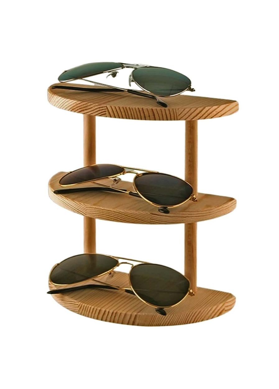 Органайзер для очков из дерева Озургети 3 сиена (ОЧК-301005) No Brand (328079263)