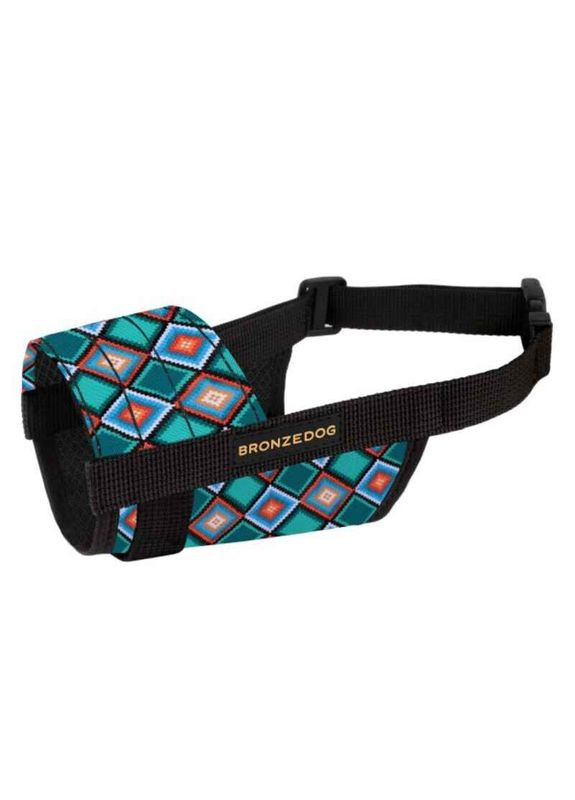 Намордник Ромбы нейлоновый регулируемый для собак Dog Muzzle - S / 14-20 см BronzeDog (330365374)