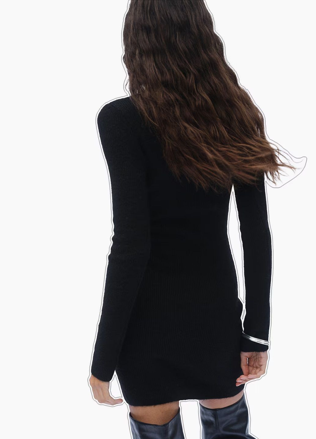 Чорна кежуал платье H&M однотонна