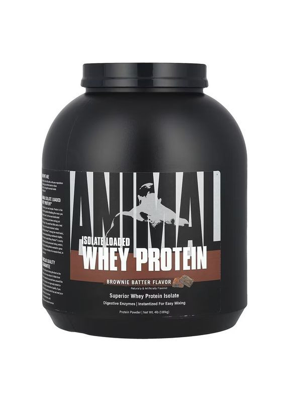 Протеїн Animal, Isolate Loaded Whey Protein, Brownie Batter 1.81 kg Universal Nutrition (336546578)