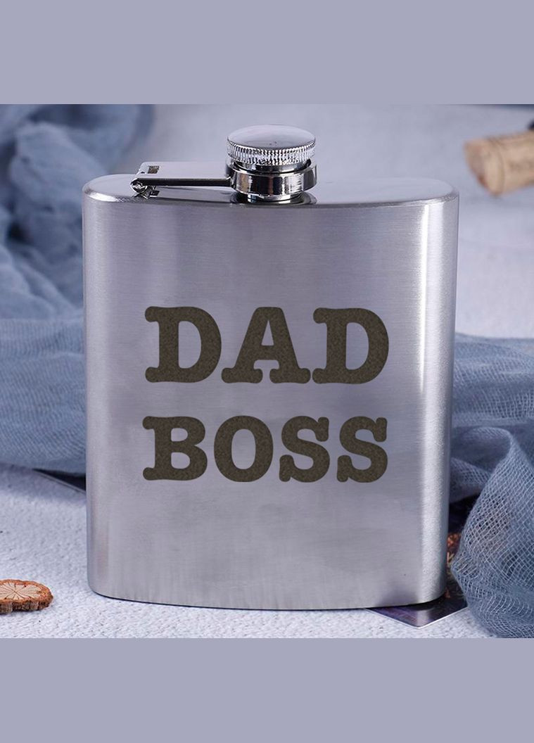Фляга стальная "Dad boss" (BDFLASK-121) BeriDari (293510275)