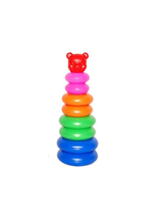 Дитяча пірамідка сортер Ведмедик №2 06012 пластикова Metr+ (371401884)