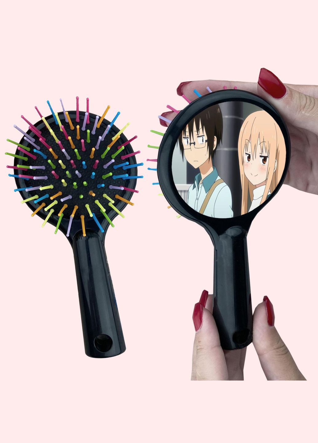 Гребінець для волосся Аніме Дволика сестричка Умару #0004 чорний No Brand (315046166)