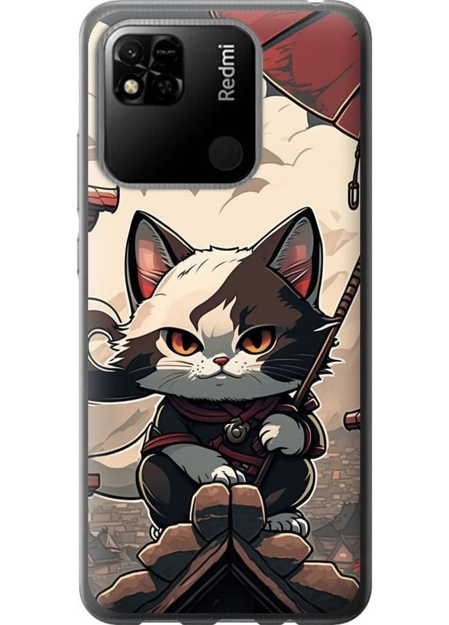 Силиконовый чехол 'Япония - кот на крыше' для Endorphone Xiaomi Redmi 10A (278237198)