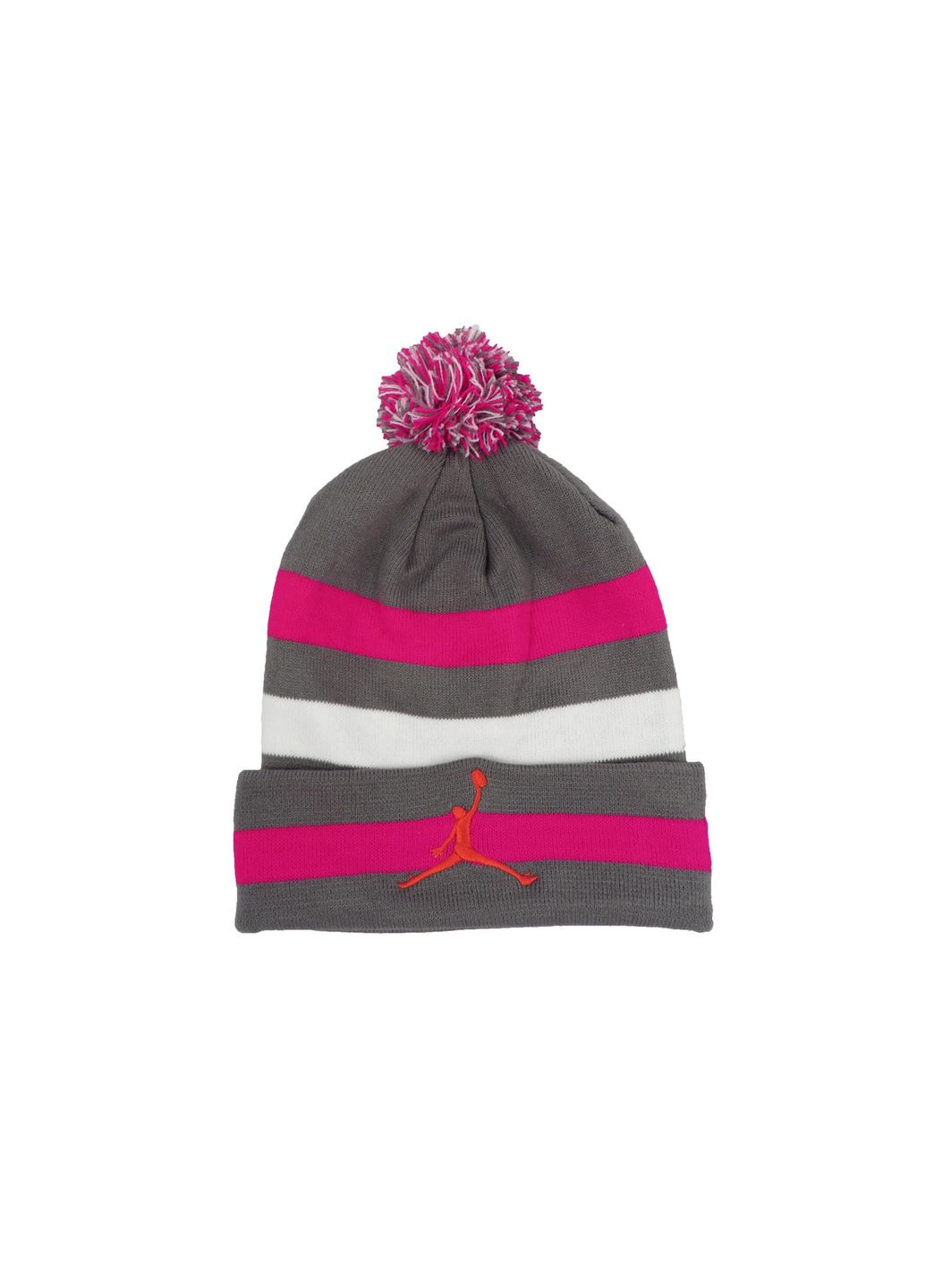 Сіра шапка з баскетболістом із помпоном КиП (358052593)