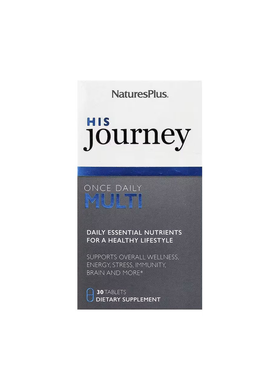 His Journey Once Daily Multi - 30 tabs Nature's Plus (369399346)