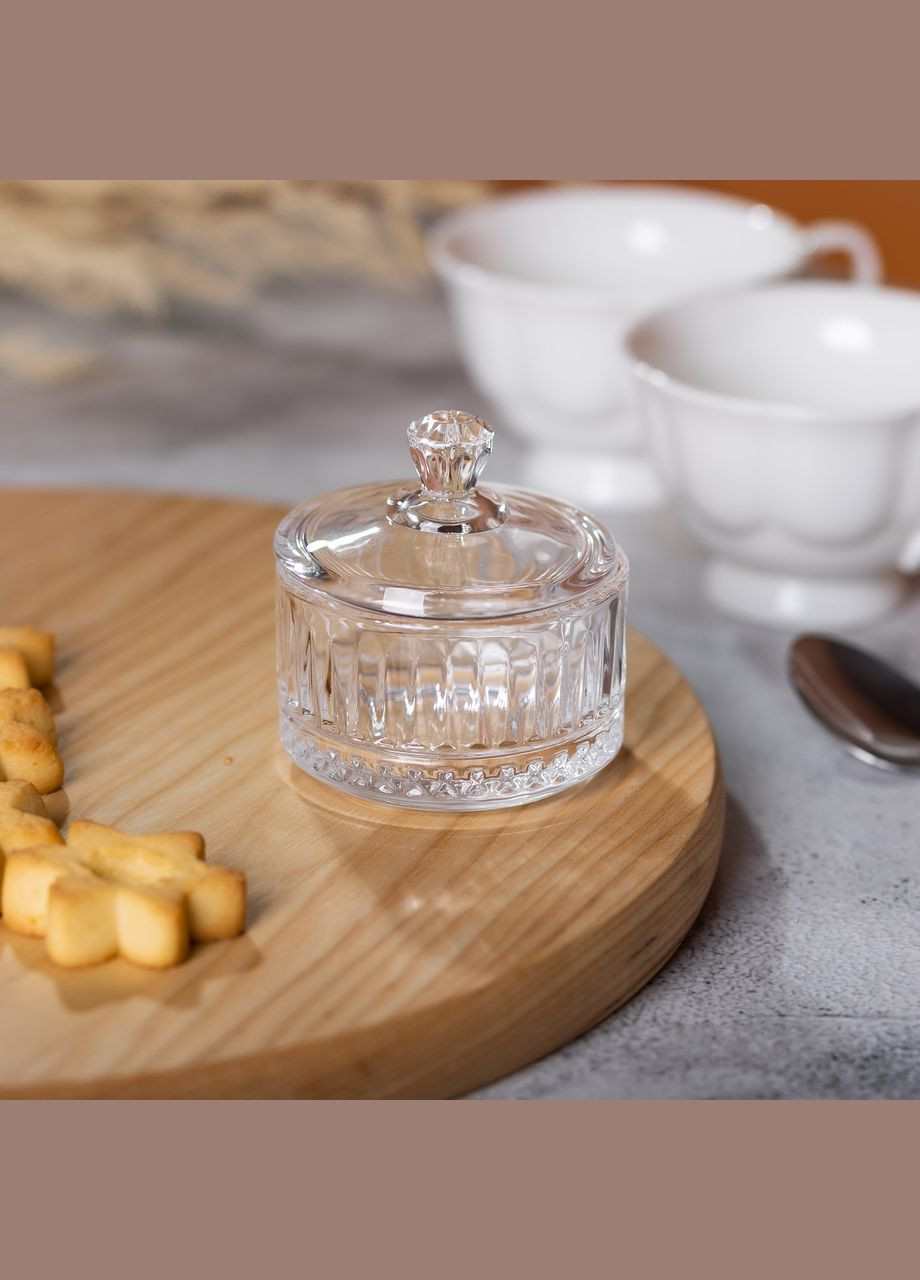 Цукерниця з кришкою High Quality із кришталевого скла, diamonds Yiwu (326599348)
