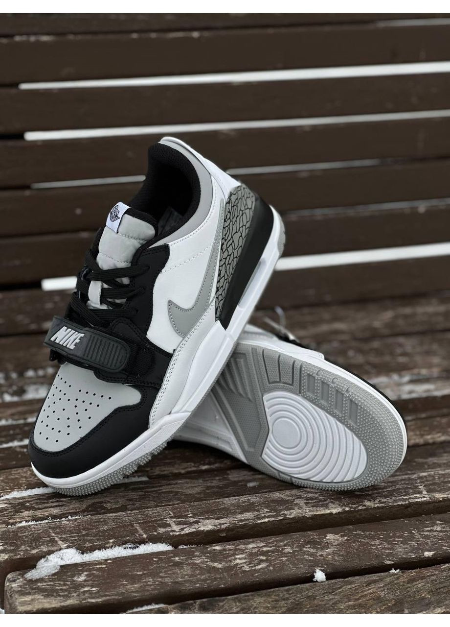 Чорні Осінні кросівки чоловічі nike air jordan legacy 312 low black white найк аір джордан No Brand