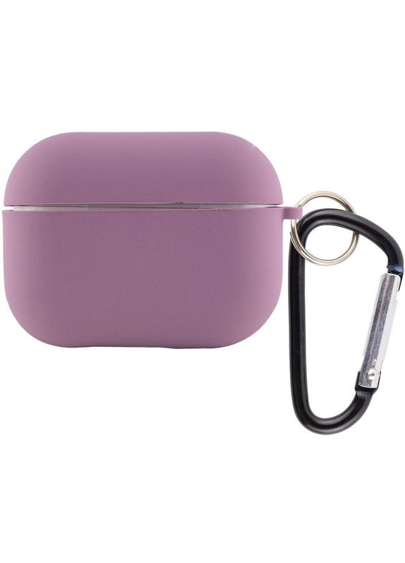 Силиконовый футляр с микрофиброй для наушников 2 / Pro Lilac Pride No Brand Airpods Pro (361078372)