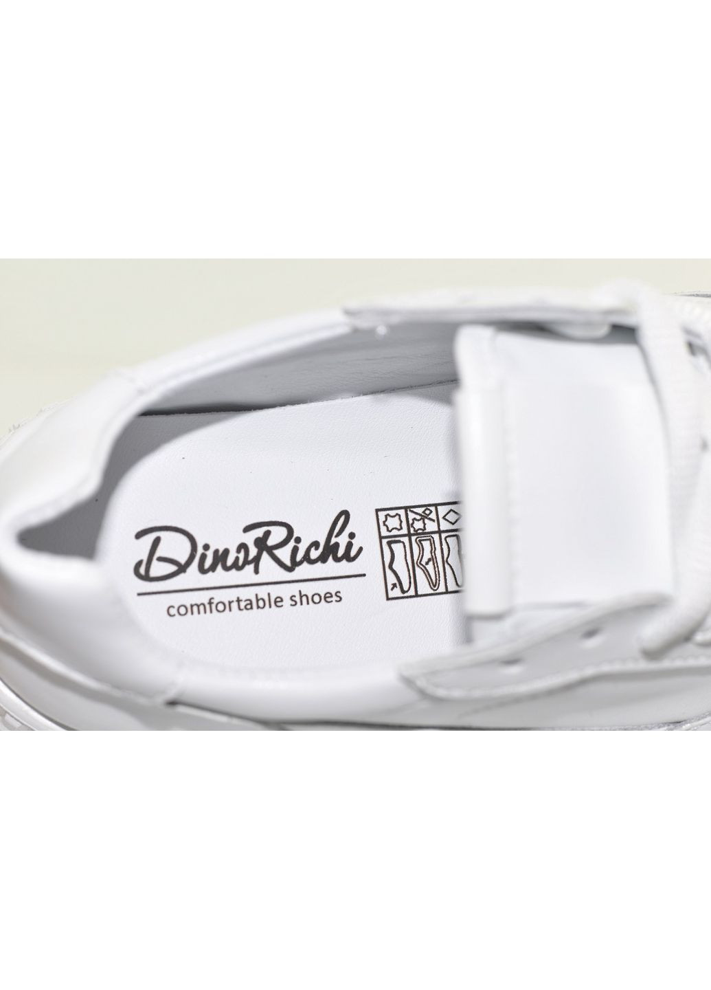 Кожаные кеды Dino Richi белые демисезоны (358884105)