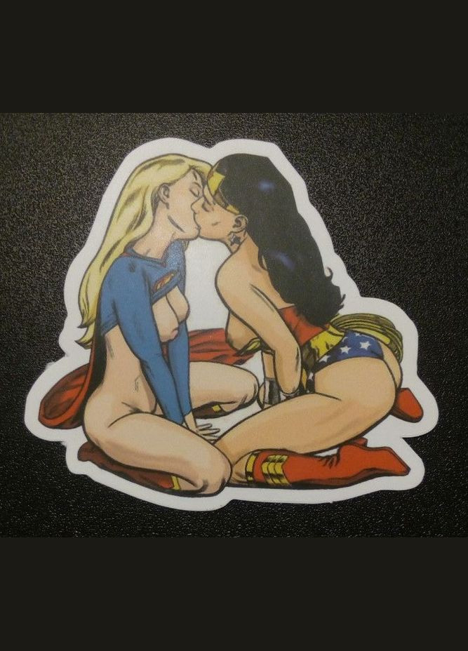 Стикер етикетка-наклейка самоклейка XXX +18 Girls 1 (7см х 6,5см) PTR P&S (317595565)