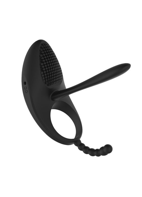 Віброкільце зі стимуляцією клітора, Подвійне ерекційне кільце на член з вібрацією для сексу силіконове топ No Brand (331155235)