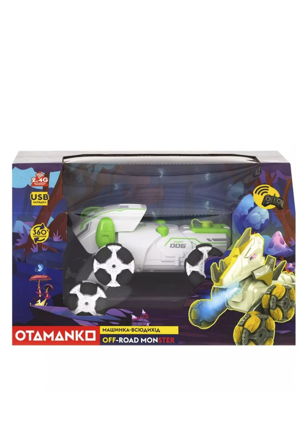 Машинка Трюковый вездеход OFF-ROAD MONSTER цвет зеленый CB-00282934 OTAMANKO (350198460)