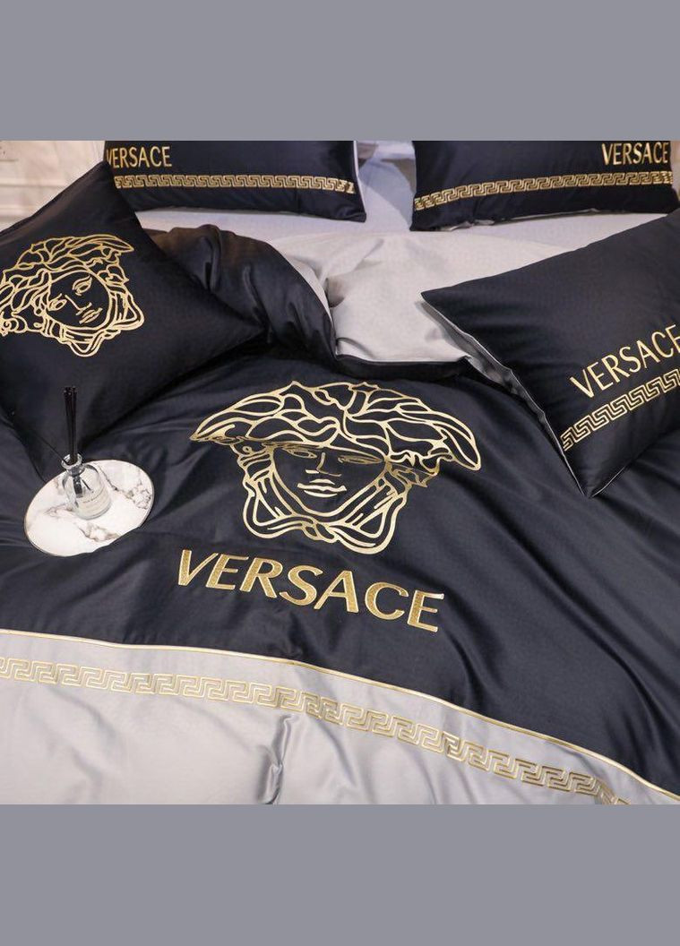 Євро двоспальний комплект білизни бязь Голд Версаче Vilenna (333707152)