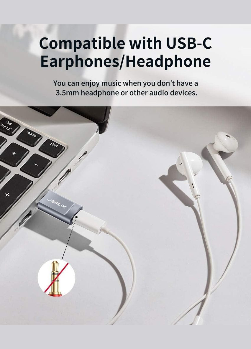 Адаптер-перехідник Type-C to USB 3.0 5Gbps 2.4A Jsaux (315696395)