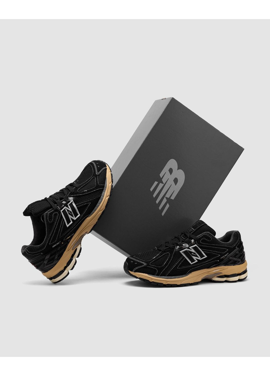 Чорні Осінні кросівки чоловічі new balance 1906r black taos taupe нью беланс 1906r No Brand