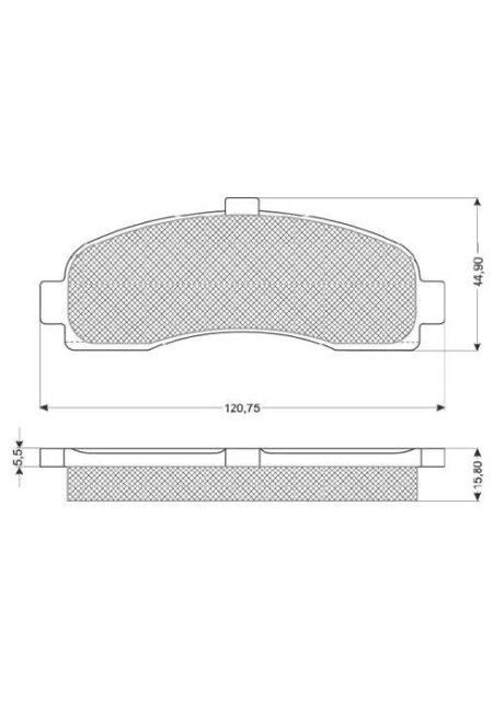 Тормозные колодки дисковые STARLINE (364835463)