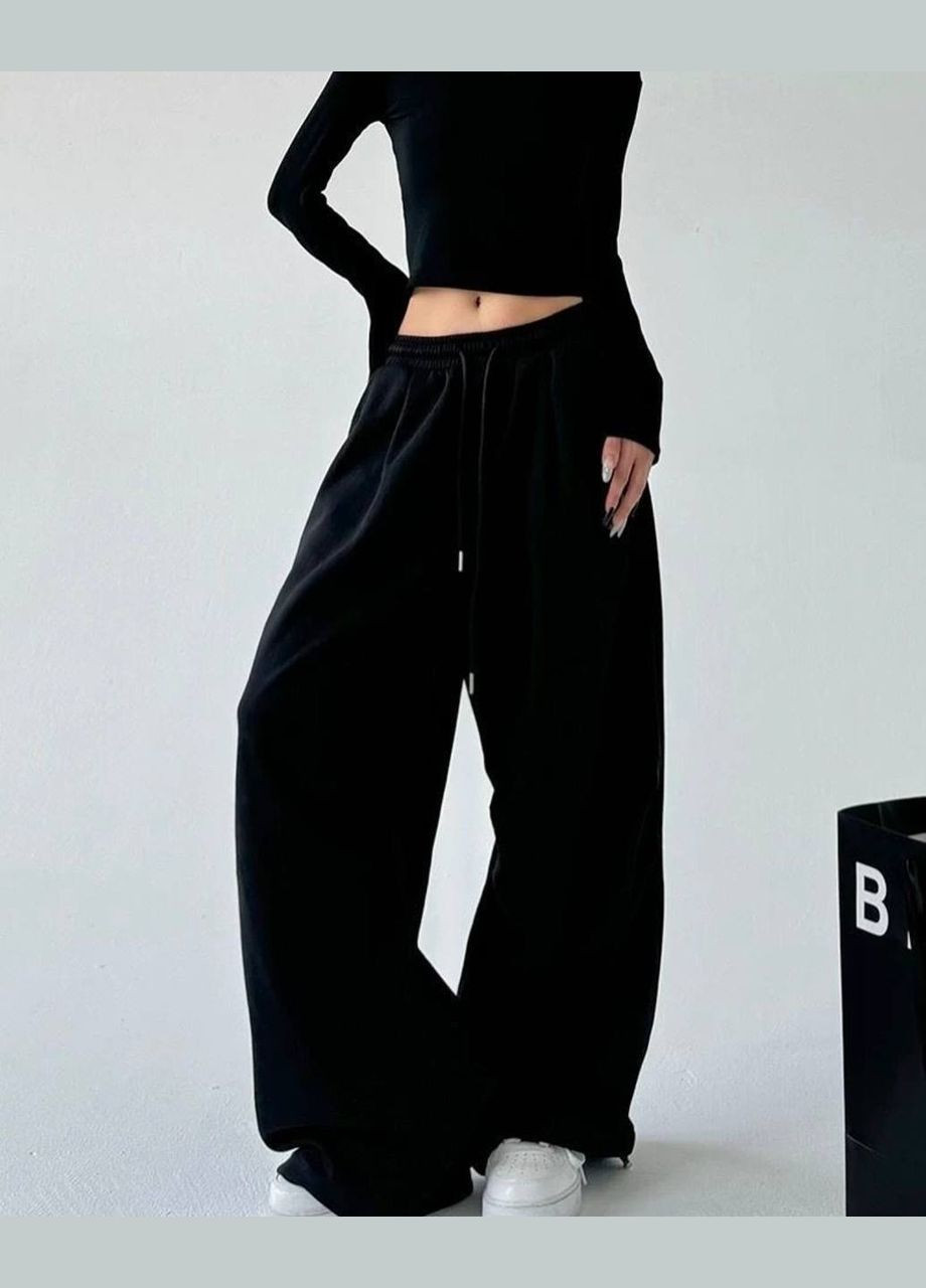 Брюки двунитка люкс,оверсайз,низ на затяжках Україна (347624199)