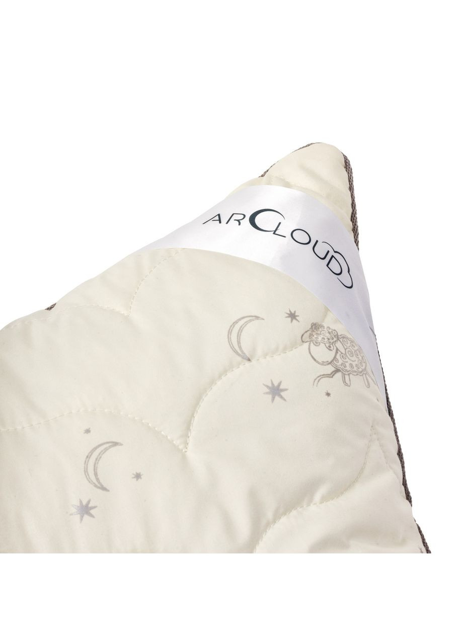 Подушка антиалергенна Merino / Меріно з блискавкою бежевий колір ArCloud (370441766)