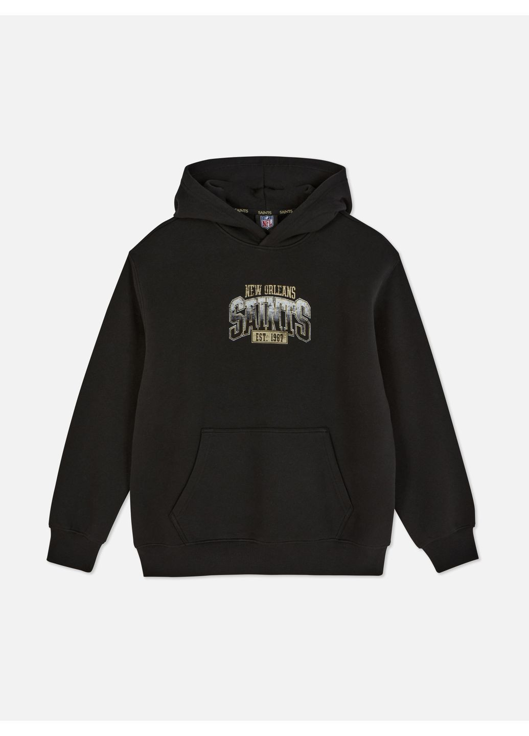 Худи флис,черный с принтом, Primark (371773336)