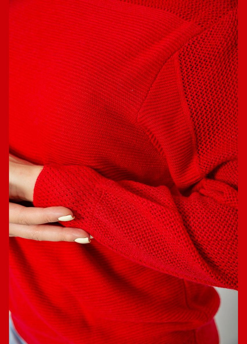 Червоний демісезонний кофта жіноча з манжетами Ager