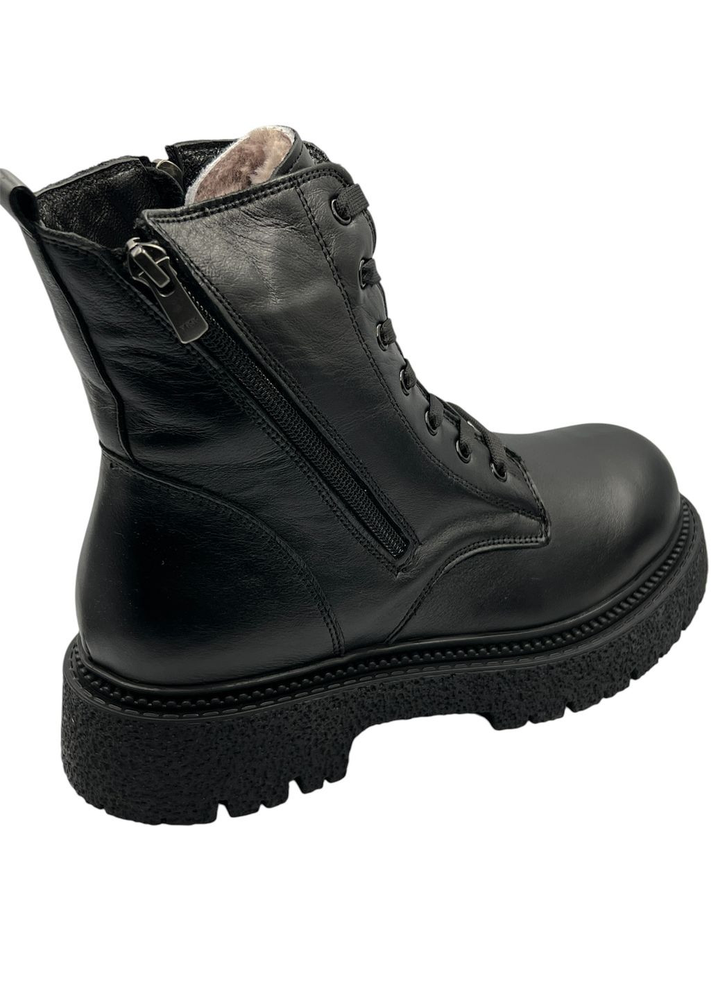 ботинки женские, зимние, натуральная кожа, натуральный мех цигейка Sherlock Soon