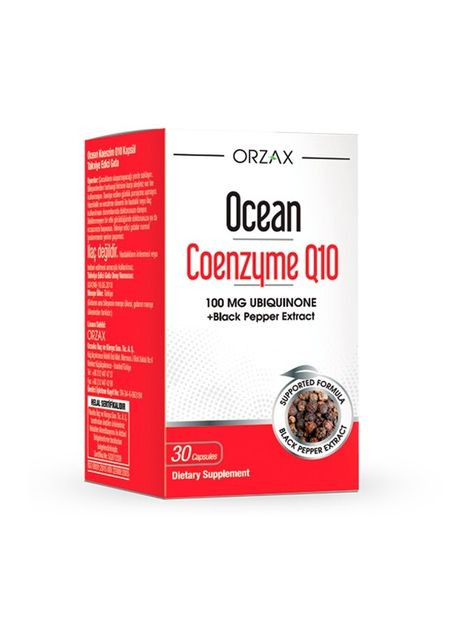 Кофермент Q 10 Ocean Coenzyme Q10, 30 капсул в формі убіхінон Orzax (324422005)