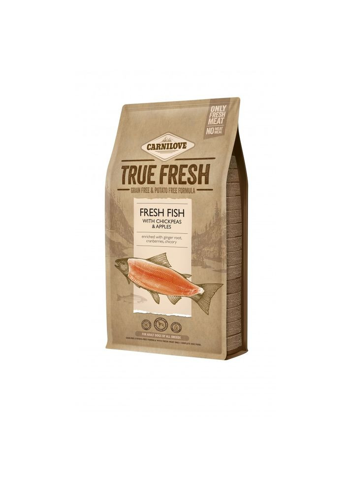 Сухий корм для собак True Fresh для всіх порід, з рибою, 4 кг Carnilove (292259059)