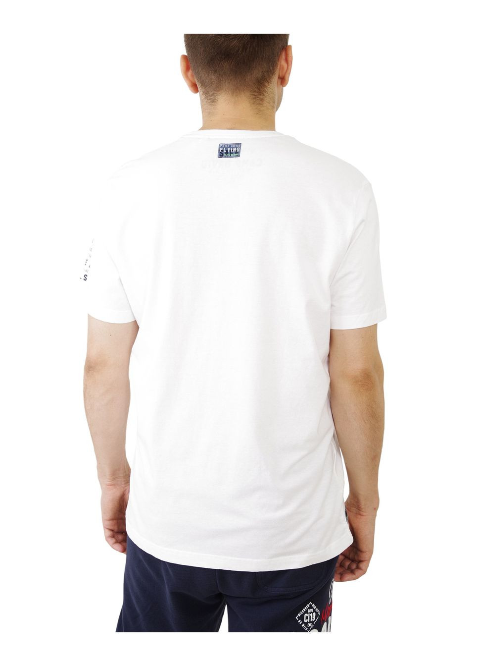 Белая футболка-футболка мужская для мужчин Camp David