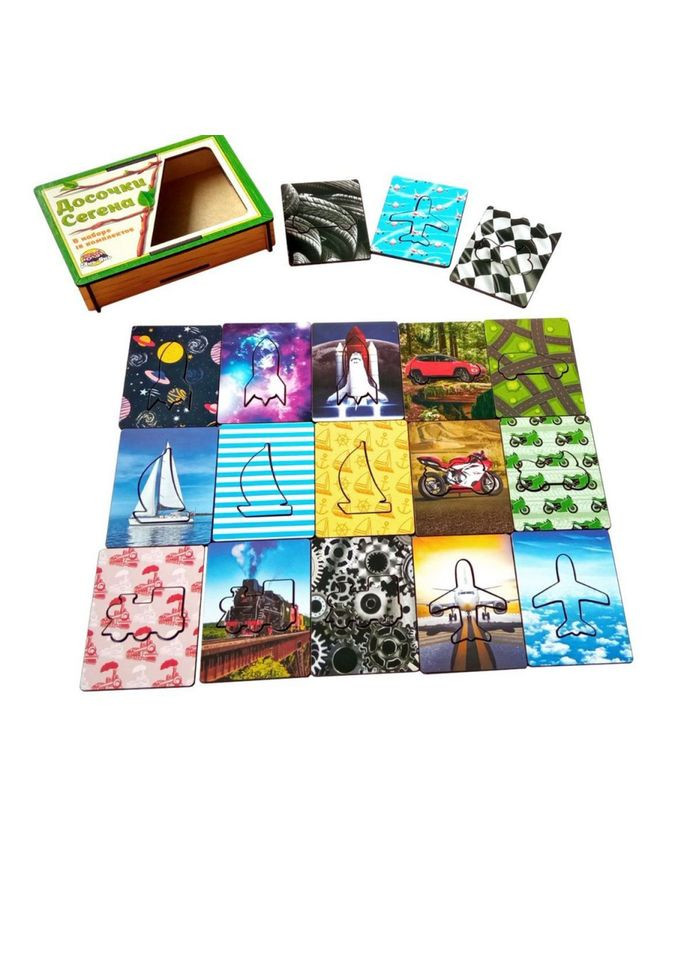 Дерев'яні Дощечки Сегена "Транспорт" (ПСФ051) PSF051 з візерунками Ubumblebees (315402694)