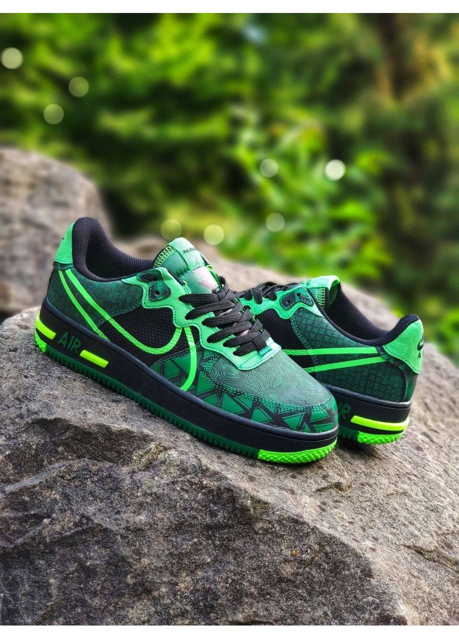 Комбіновані Осінні кросівки чоловічі nike air force 1 react naija найк аір форс 1 преміум No Brand