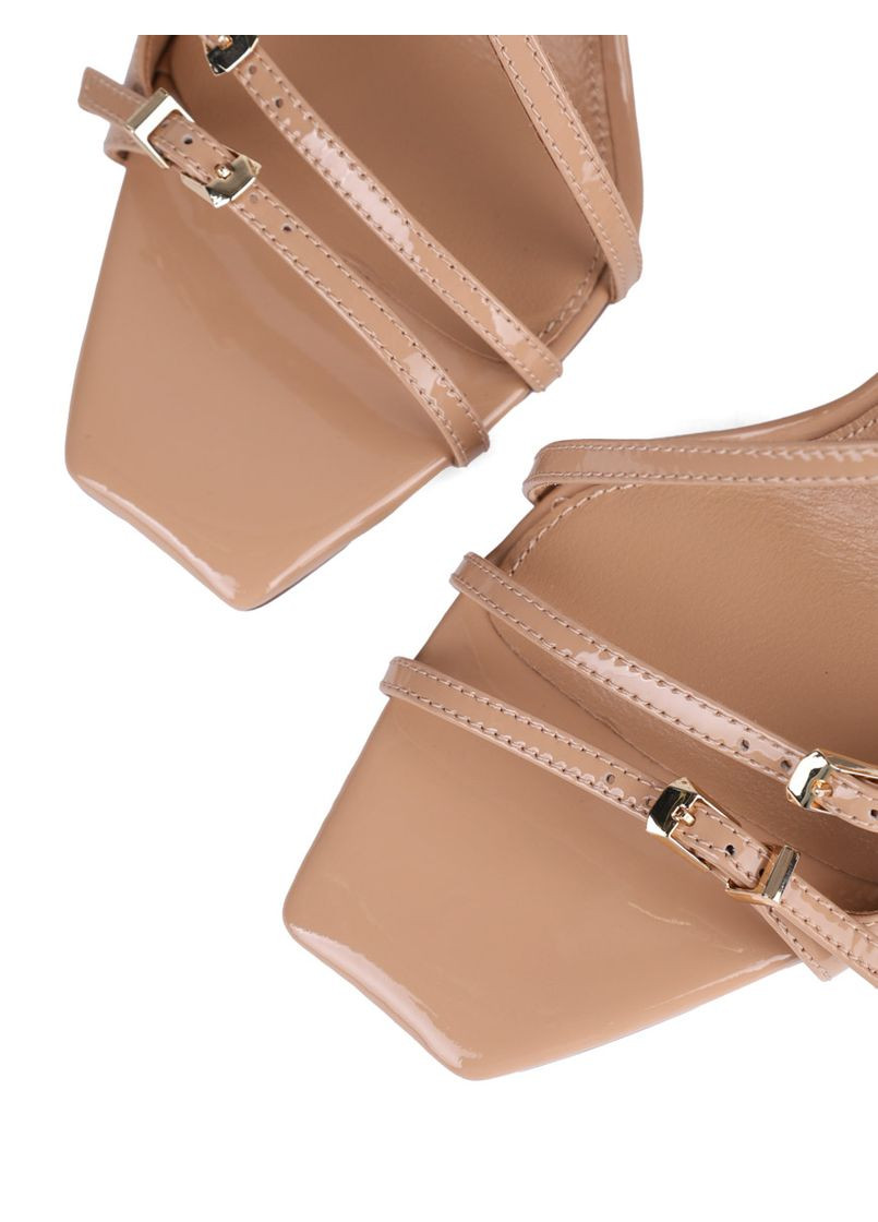 Жіночі Босоніжки S8418-101 Бежевий Лак MIRATON (330179912)