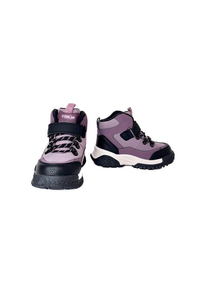 Фиолетовые зимние ботинки 28 г 18 см фиолетовый артикул з269 Tom.M