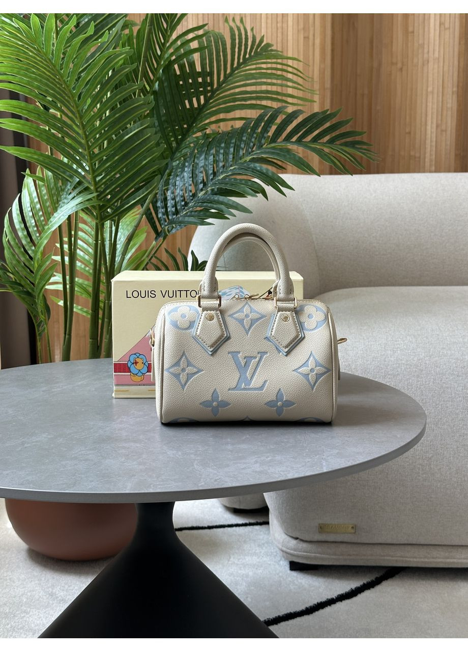 Сумка жіноча Speedy Nano Beige Blue No Brand (362488691)