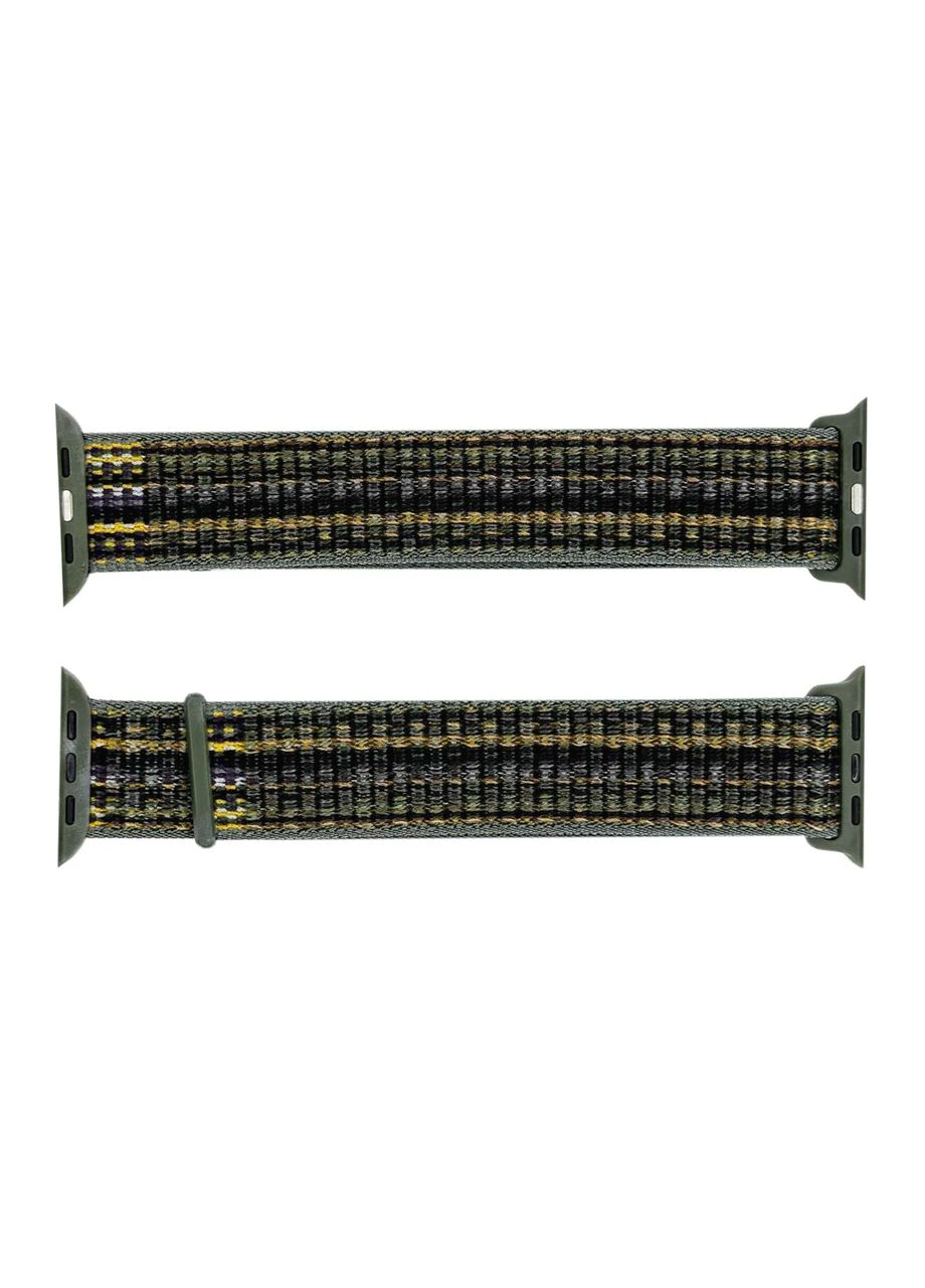 Нейлоновий ремінець 42/44/45/49 мм Camo Green No Brand (355797750)