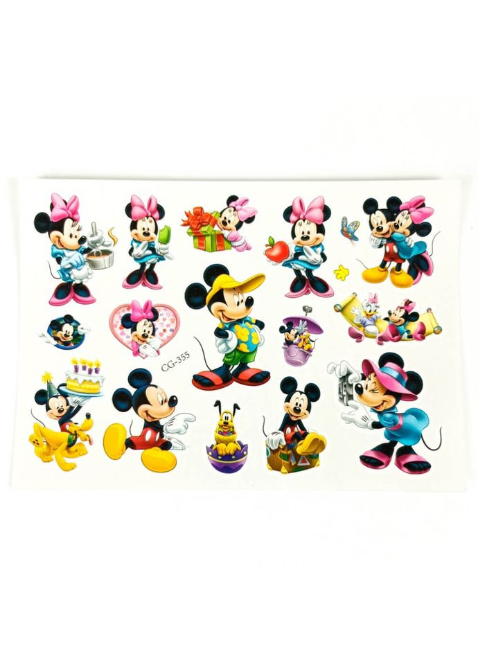 Детские временные тату "Mouse №3" cg-355, 15х10 см Fresh Tattoo (316266567)