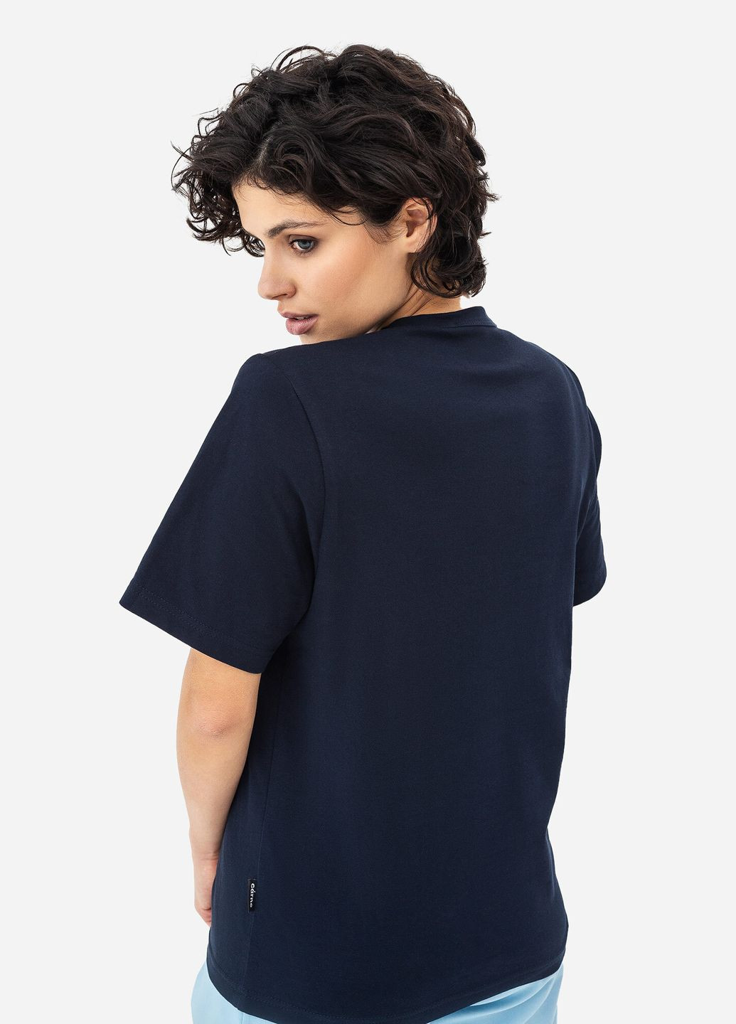 Синяя летняя футболка midge с коротким рукавом Garne