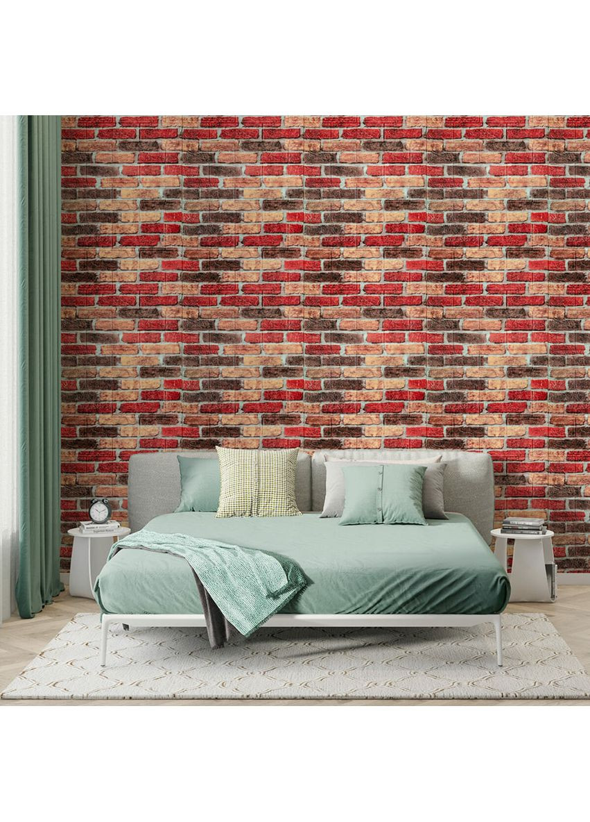 Панель стінова 3D 700х770х2мм (047-2) Катиринославська цегла SW-00001916 Sticker Wall (362095159)