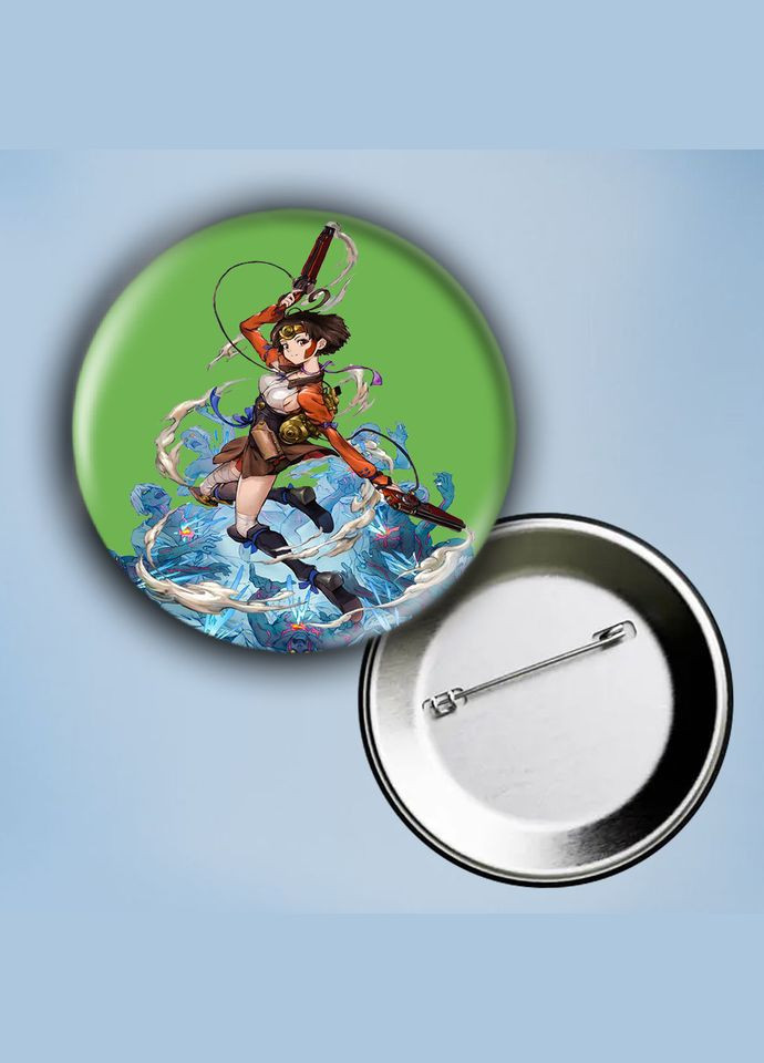 Значок на булавке Аниме Кабанери Железной крепости #6 металлический 56 мм No Brand (304508117)