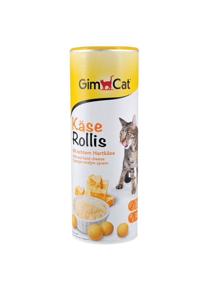 Витамизированные таблетки для кошек Kase Rollis творожные шарики, пауч, 425 г GimCat (355257483)