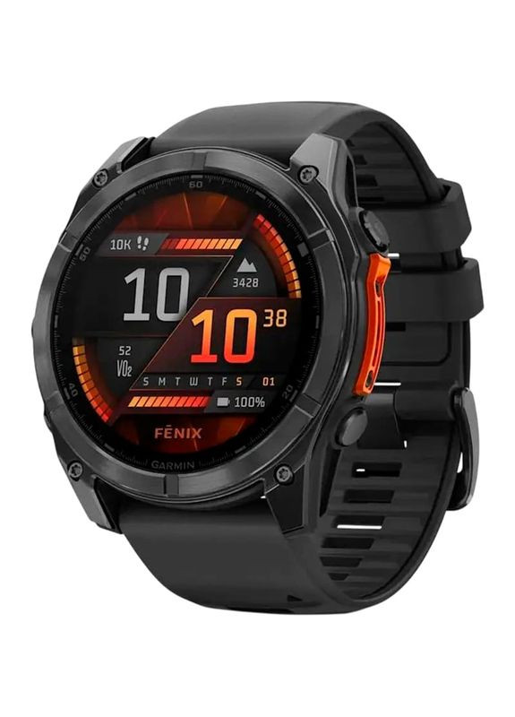 Смарт-годинник Fenix 8 Amoled 51mm Slate Grey with Black Silicone Band (010-02905-00) Garmin (323106980)
