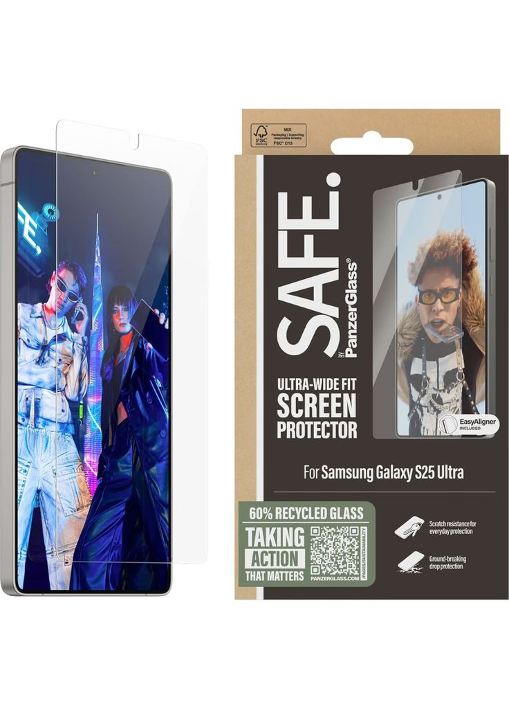 Скло захисне (m481109) Panzerglass Samsung Galaxy S25 Ultra Ultra-Wide Fit w. Aligner (367072453)