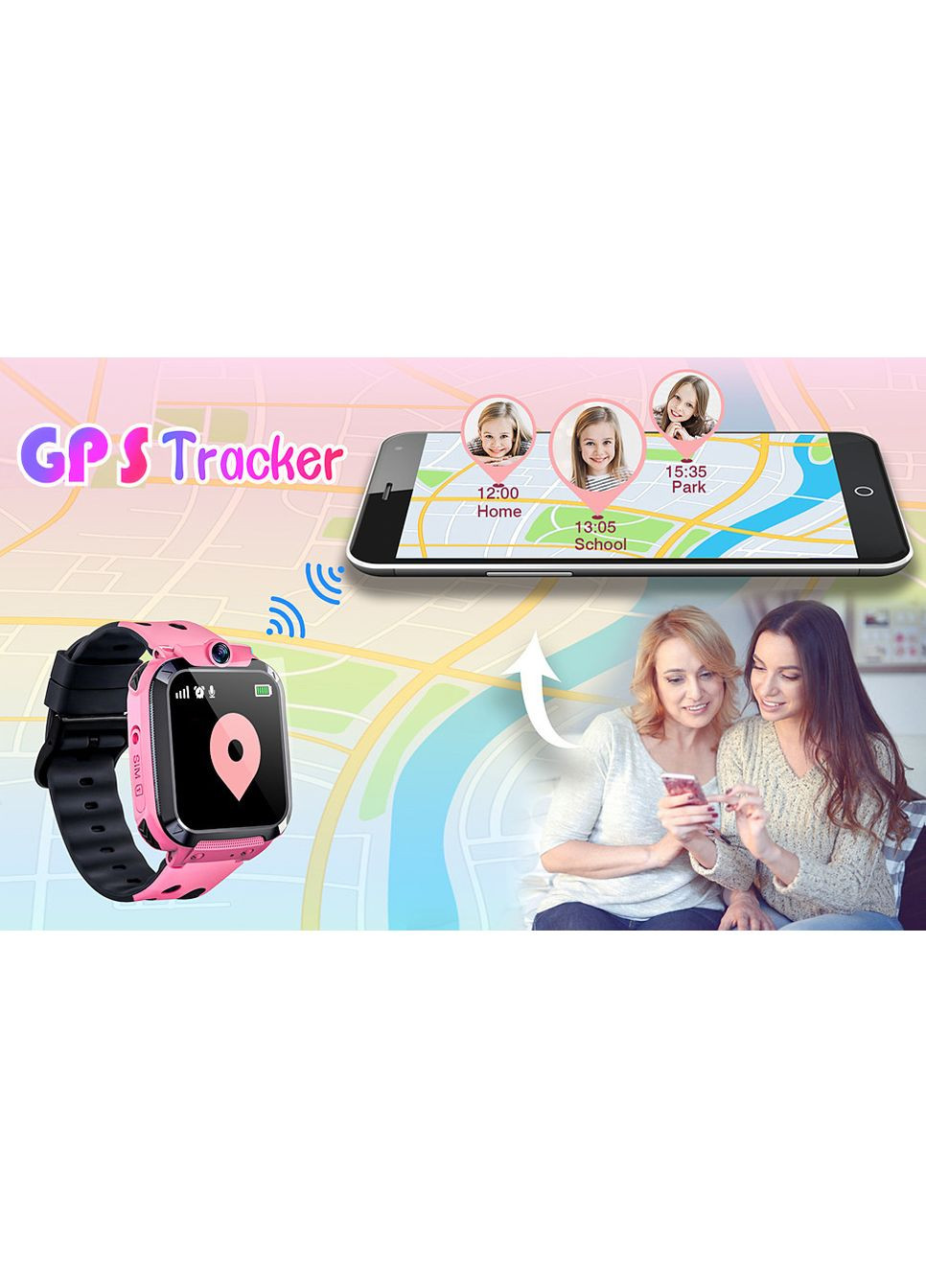 Дитячий розумний годинник Puhiuyoi Q16 GPS SIM 2G No Brand (356775901)